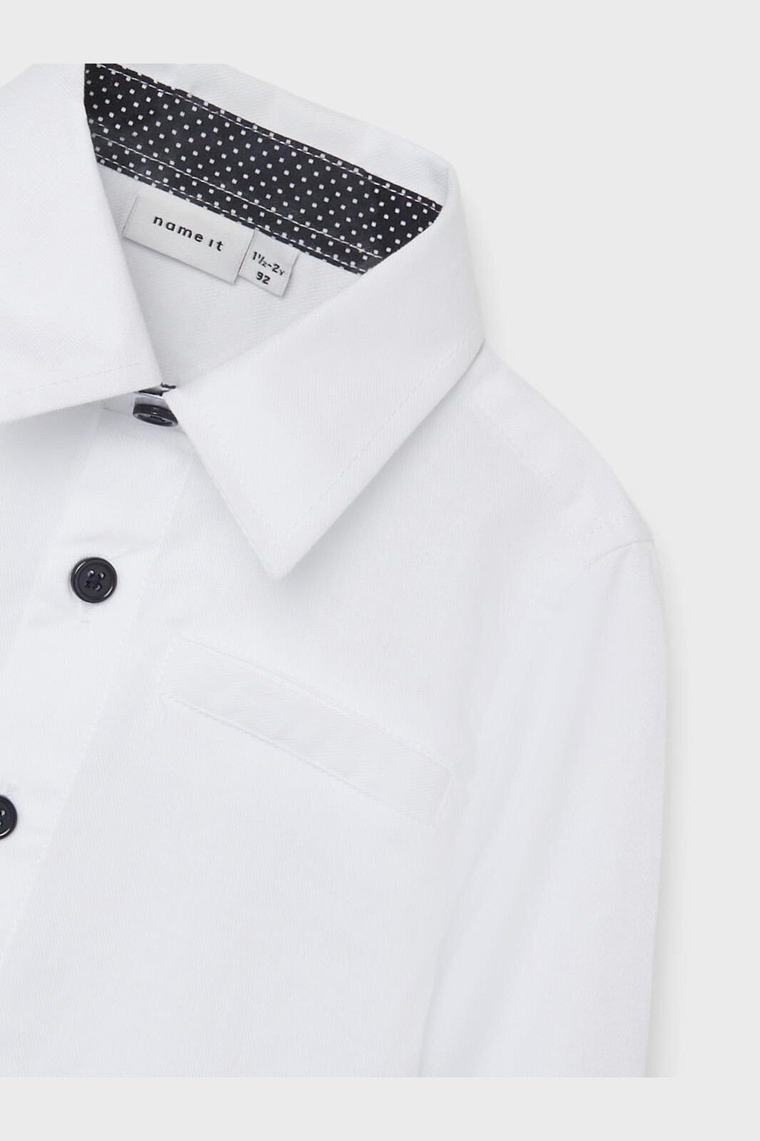 Name It - Nmmfeshirt Ls Shirt - 4145736 Bright White