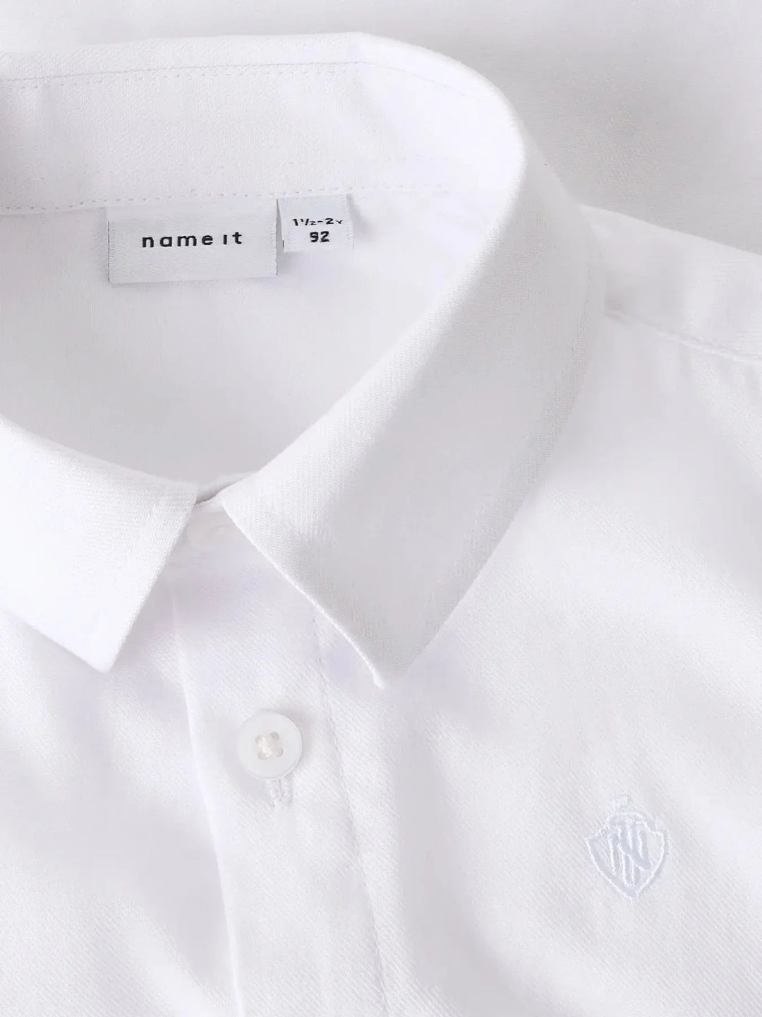 Name It - Nmmfeshirt Ls Shirt - 4145736 Bright White Skjorter 