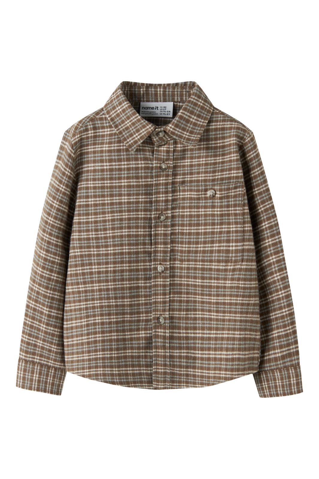 Name It - Nmmrem Ls Nreg Shirt - 5118838 Sepia .