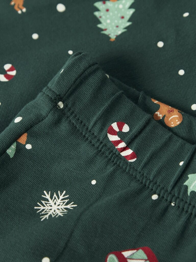 Name It - Nmnvismas Ls Nightset - 4918964 Botanical Garden Xmas Aop Nattøj 