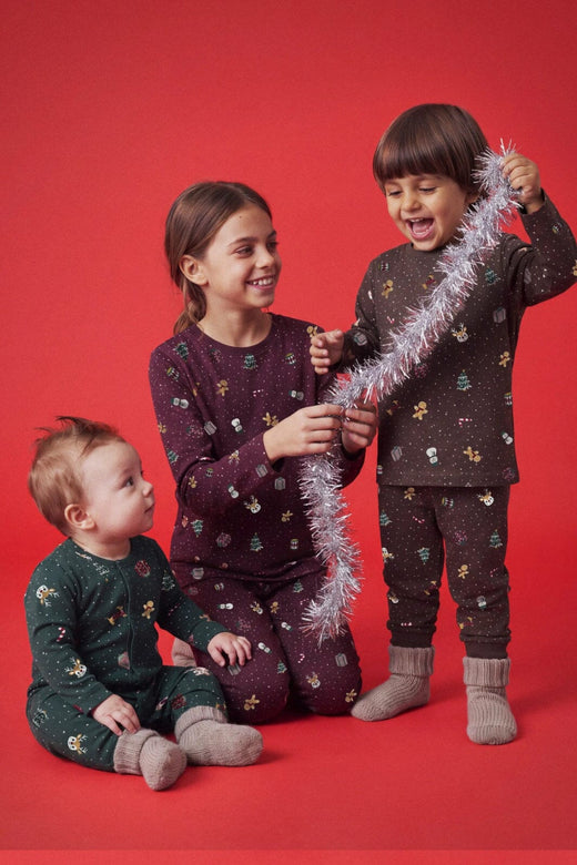 Name It - Nmnvismas Ls Nightset - 5135216 Delicioso Christmas Nattøj 