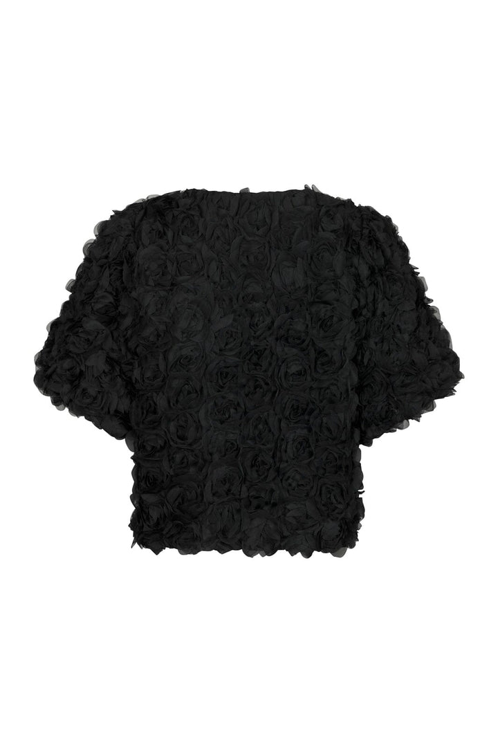 Neo Noir - Aisa Flower Blouse 168409 - 100 - Black