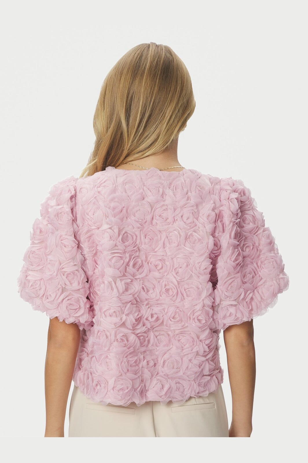 Neo Noir - Aisa Flower Blouse 168409 - 165 - Rose