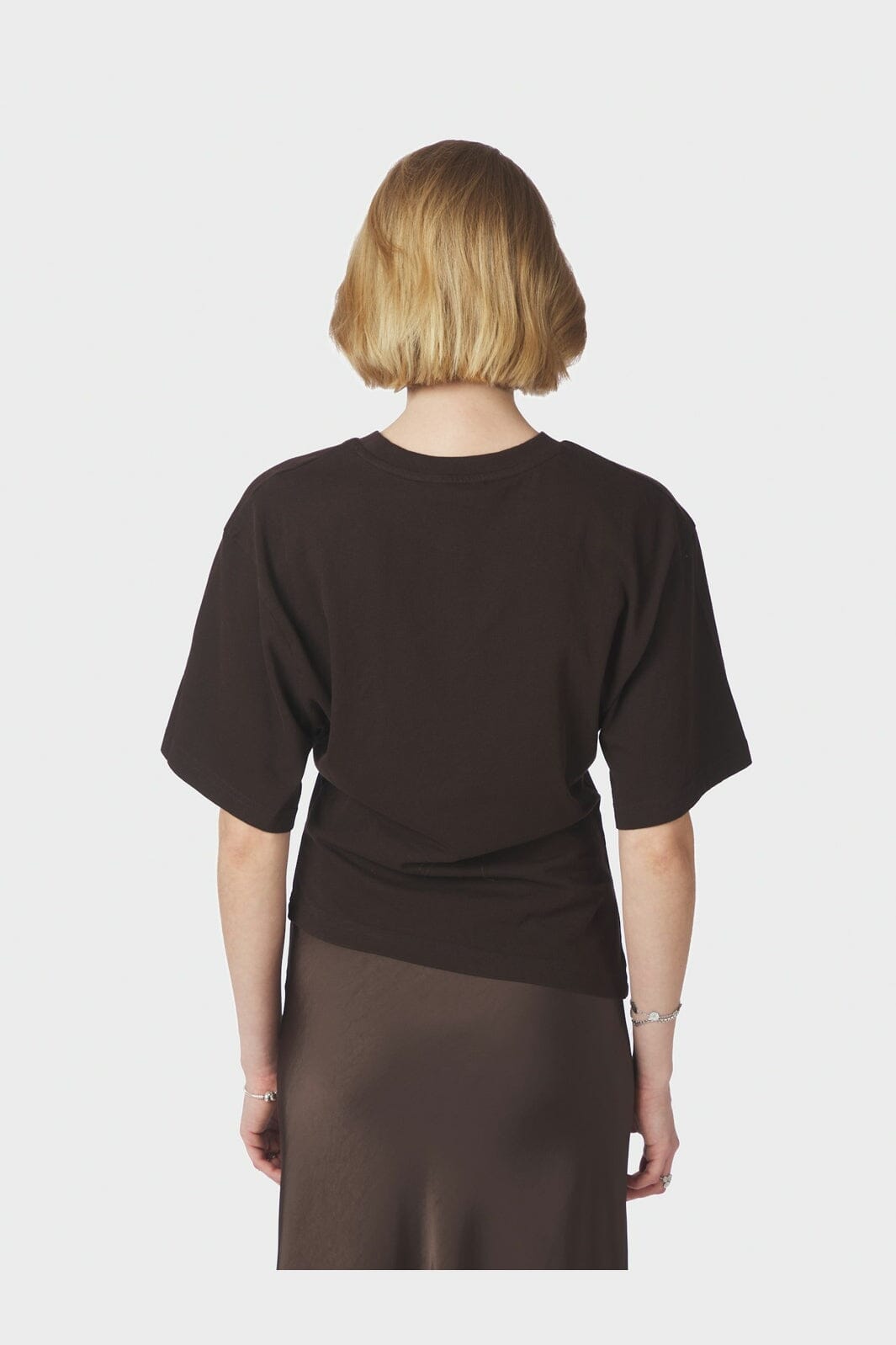 Neo Noir - Alira Boxy Tee 169728 - 676 - Dark Brown