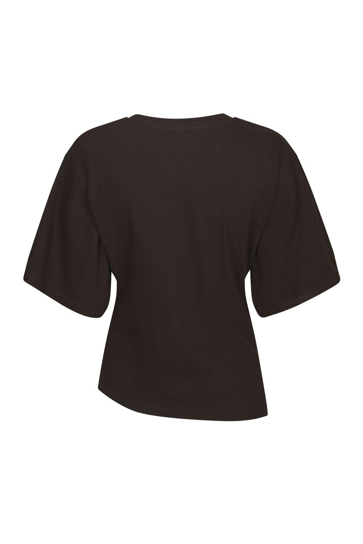 Neo Noir - Alira Boxy Tee 169728 - 676 - Dark Brown