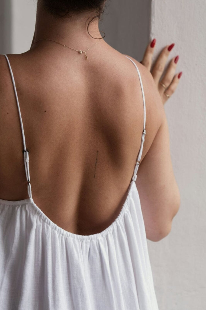 Neo Noir - Allie Soft Linen Dress - White Kjoler 