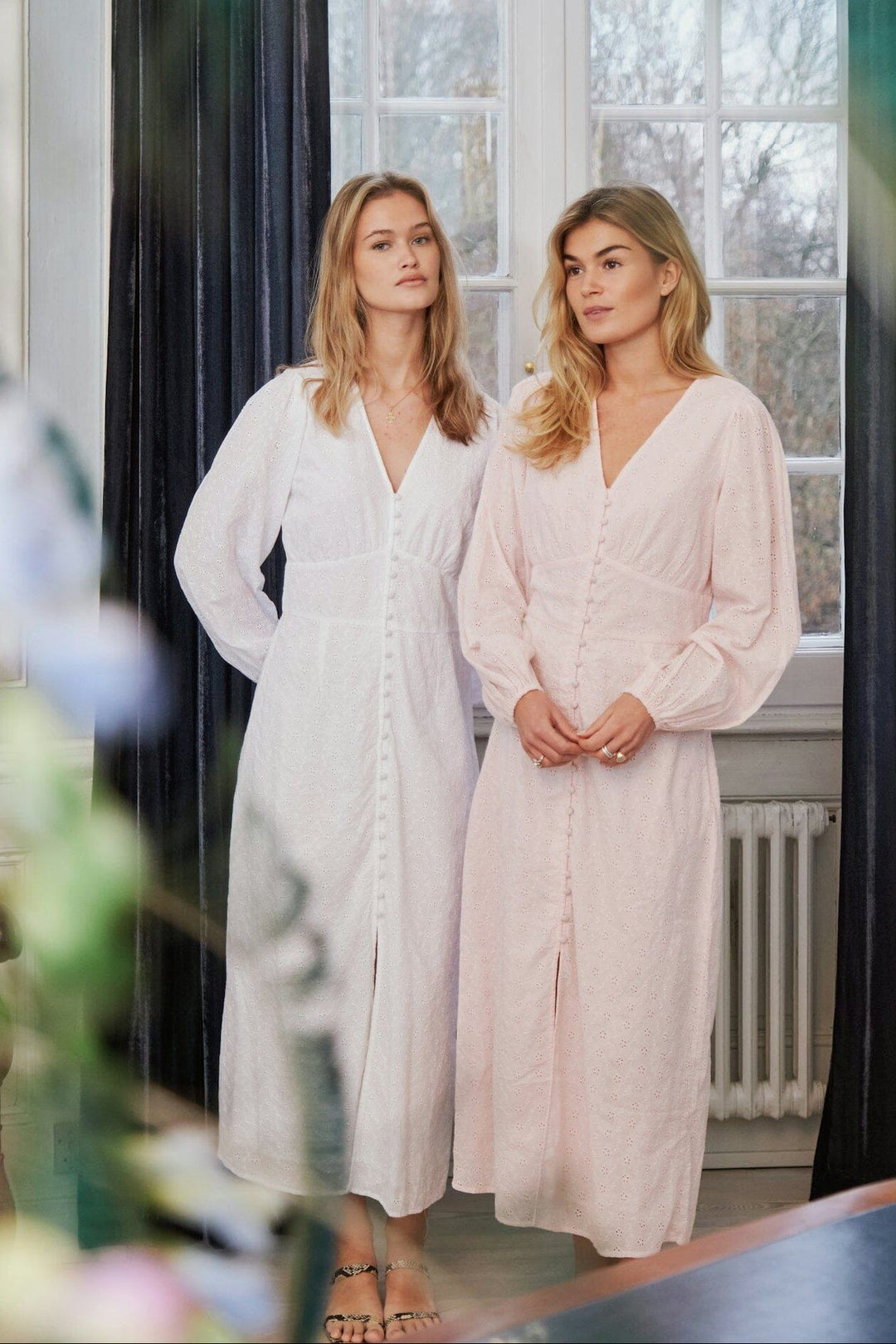 Neo Noir - Alto Embroidery Dress 166017 - 754 - Light Pink Kjoler 