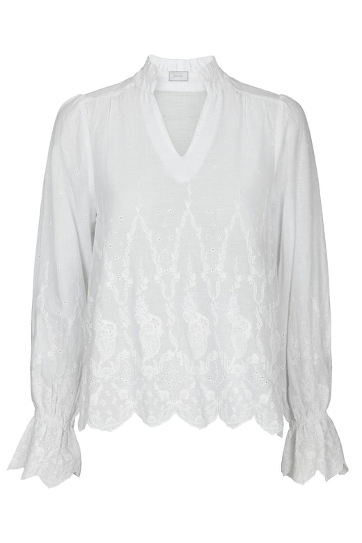 Neo Noir - Amara Delicate Emb Blouse 166708 - 120 - White