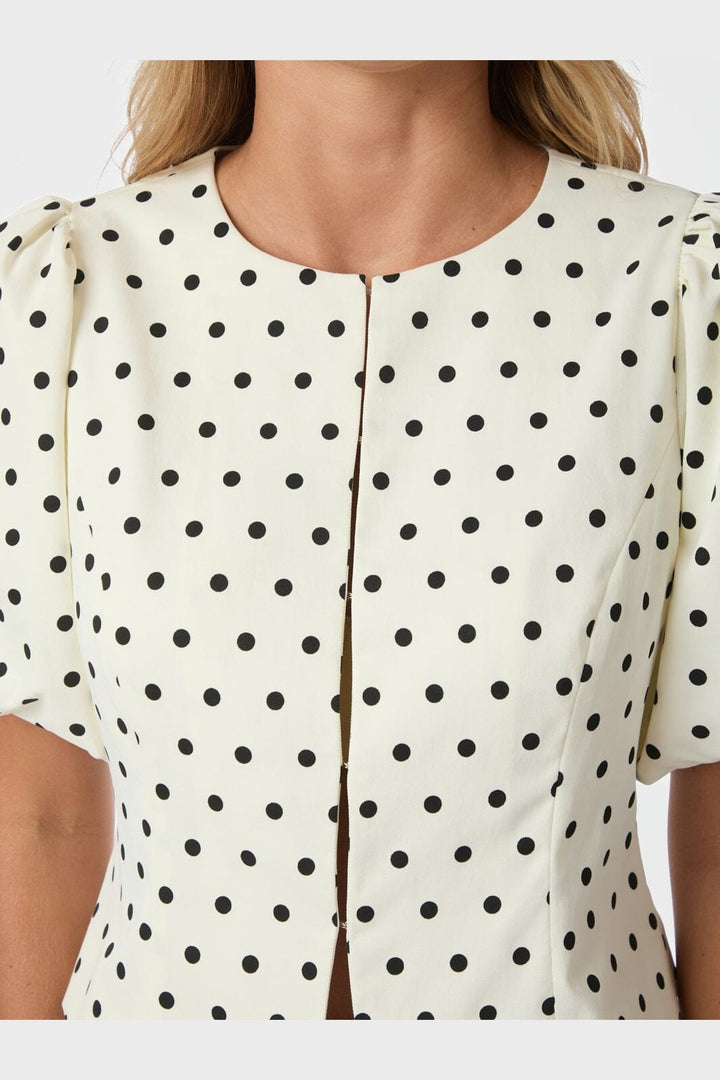 Neo Noir - Anela Dot Blouse 167821 - 120 - White