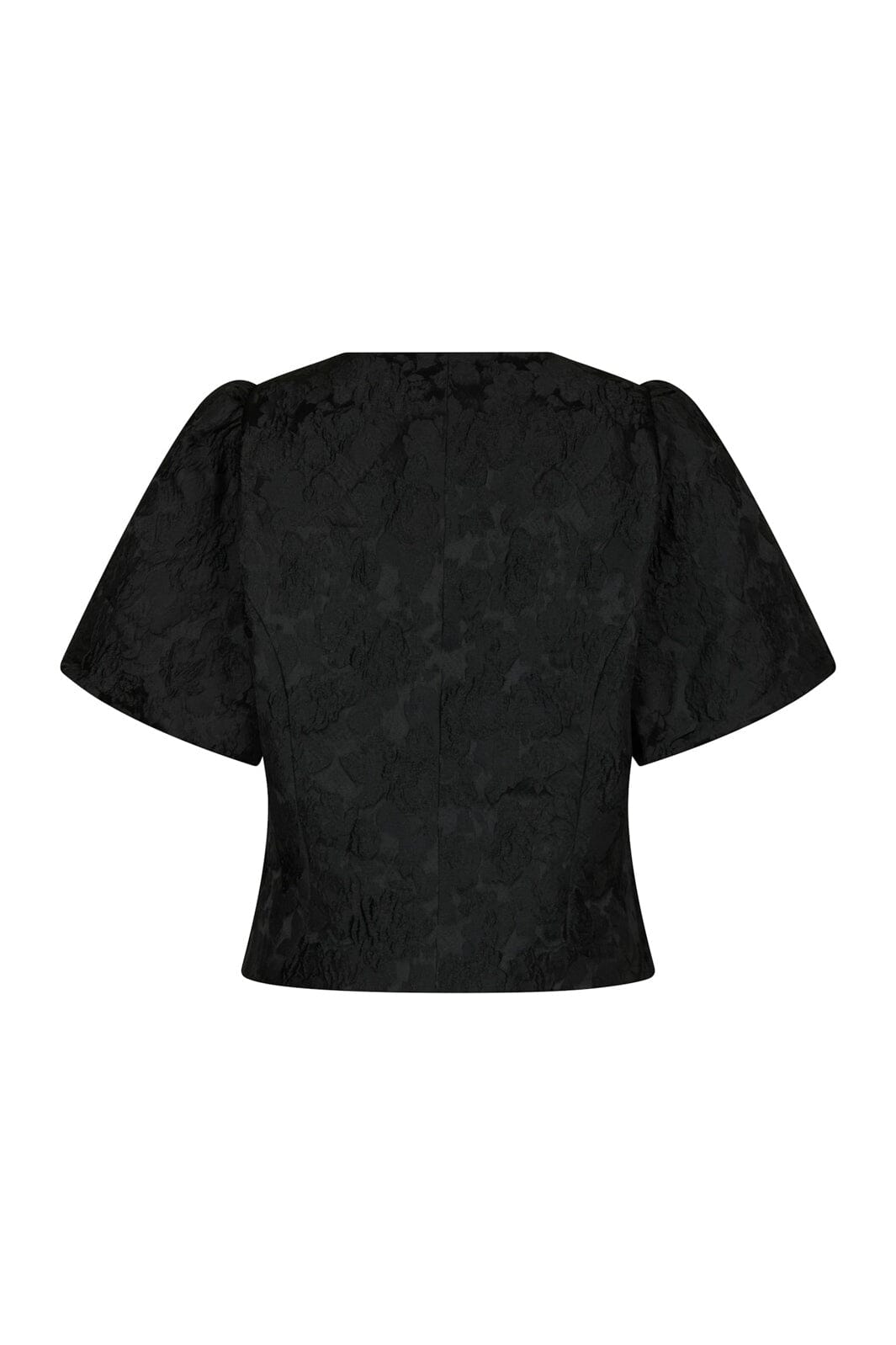 Neo Noir - Anela Flower Brocade Blouse 166905 - 100 - Black
