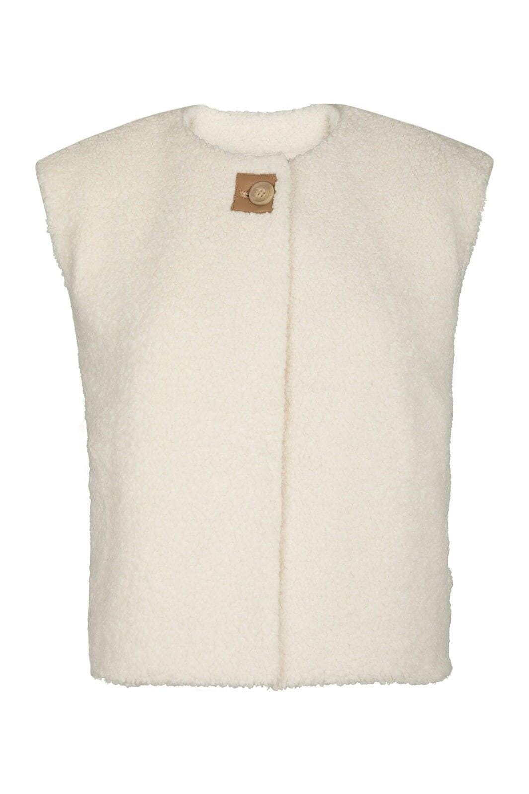 Neo Noir - Anjanna Teddy Vest 165928 - 124 - Ivory