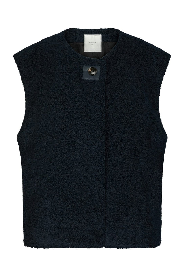 Neo Noir - Anjanna Teddy Vest 165928 - 141 - Navy