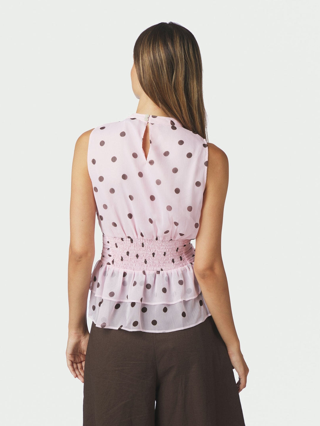 Neo Noir - Ansol Big Dot Top 170503 - 754 - Light Pink Toppe 