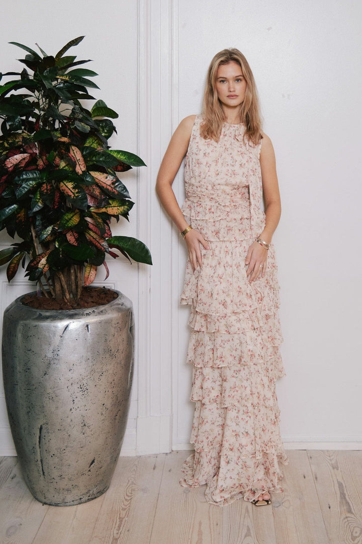 Neo Noir - Ansol Meadow Printed Top 168371 - 122 - Creme Toppe 