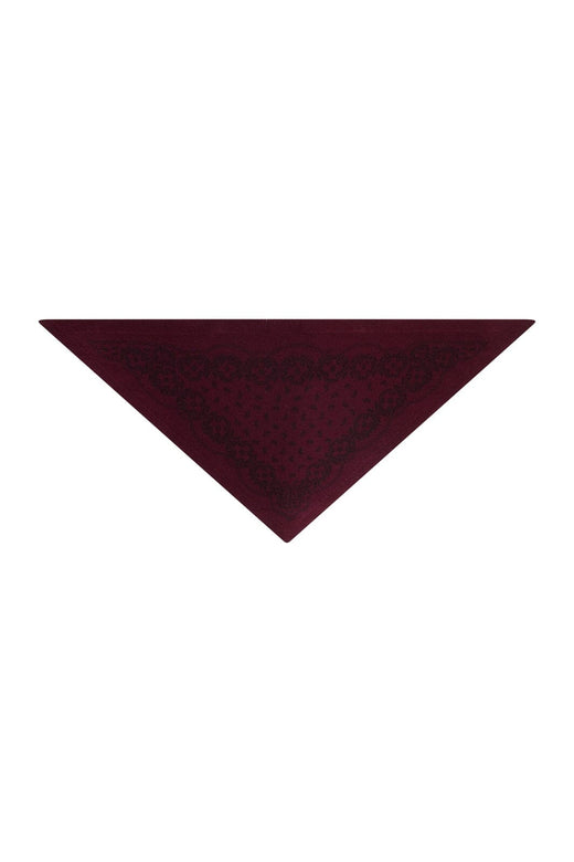 Neo Noir - Ariya Paisley Knit Scarf 171220 - 682 - Wine
