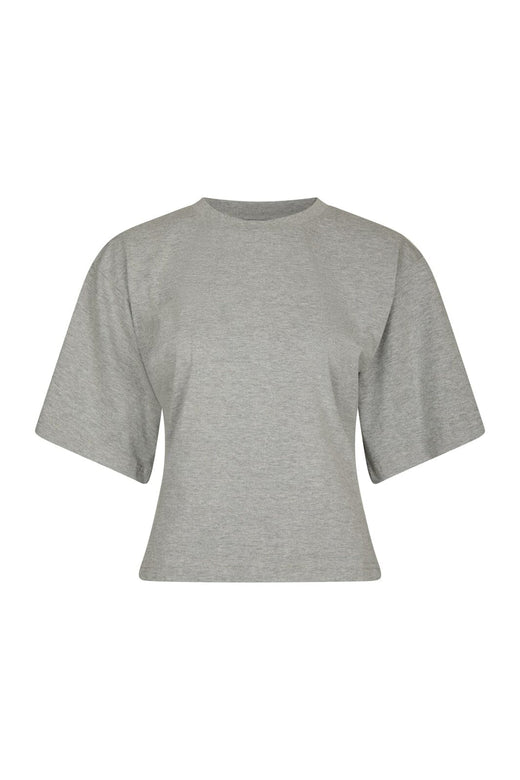 Neo Noir - Asha Boxy Tee 164418 - 133 - Grey Melange