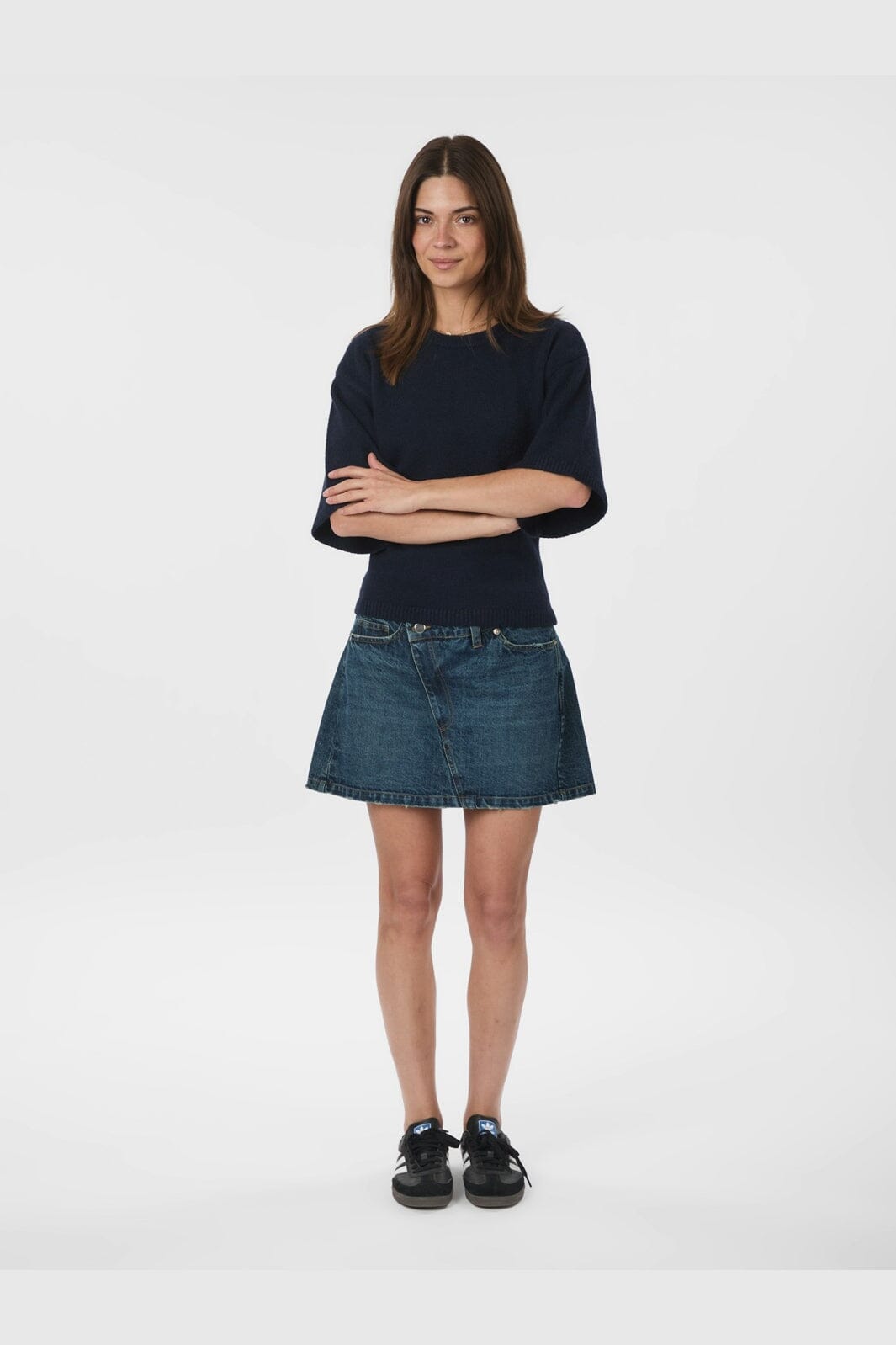 Neo Noir - Asha Knit Tee 164730 - 141 - Navy