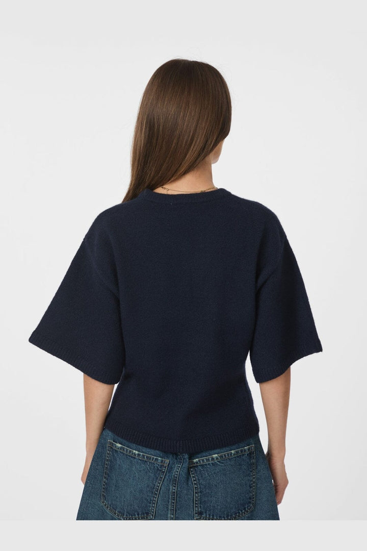 Neo Noir - Asha Knit Tee 164730 - 141 - Navy
