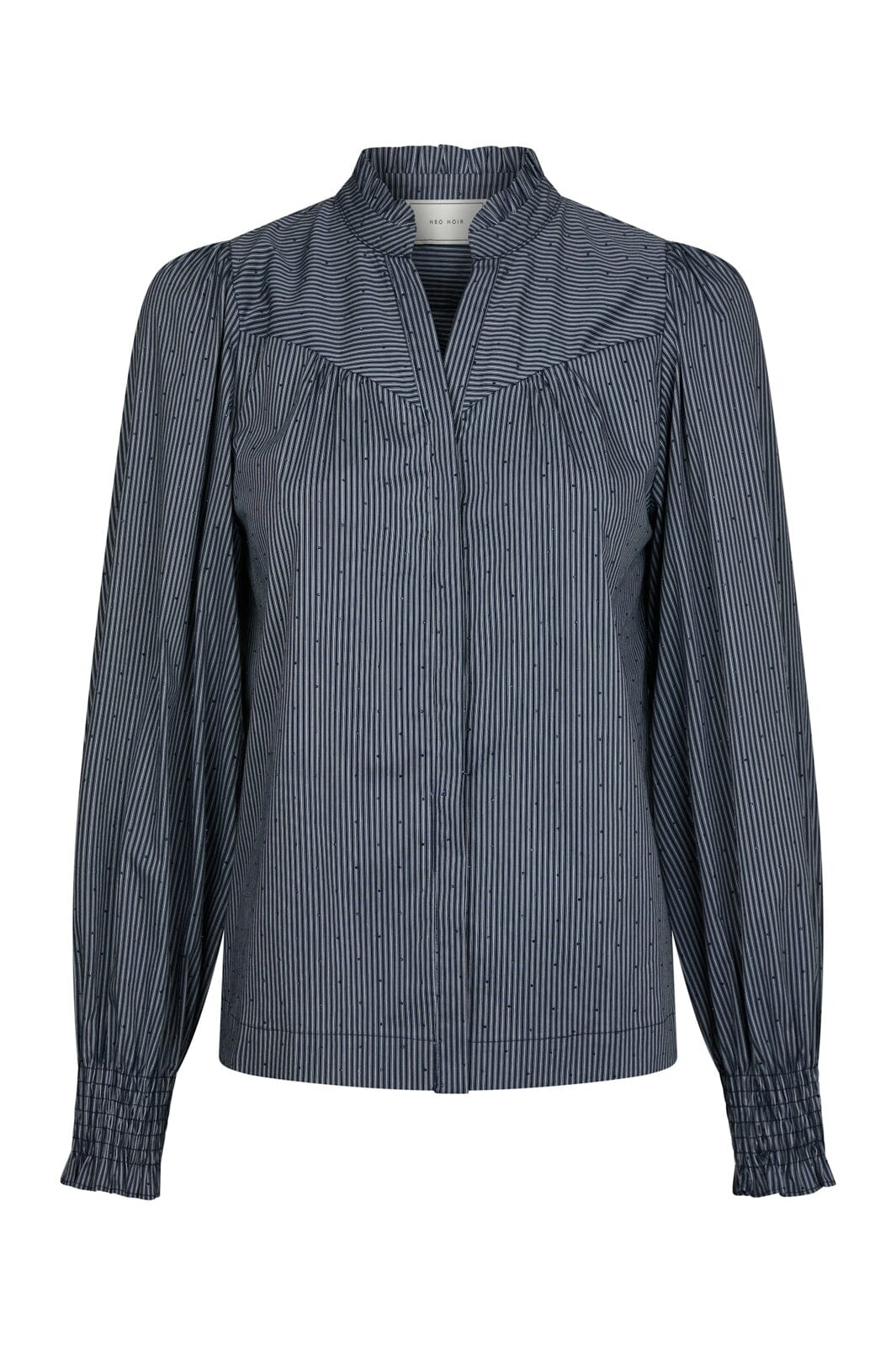 Neo Noir - Astrida Stripe Stone Blouse 167292 - 141 - Navy