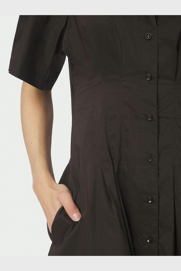 Neo Noir - Baia Poplin Dress 165343 - 584 - Chocolate Brown