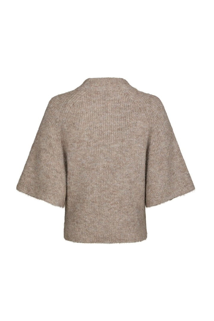 Neo Noir - Bandi Fluffy Knit Blouse 168190 - 976 - Beige Melange