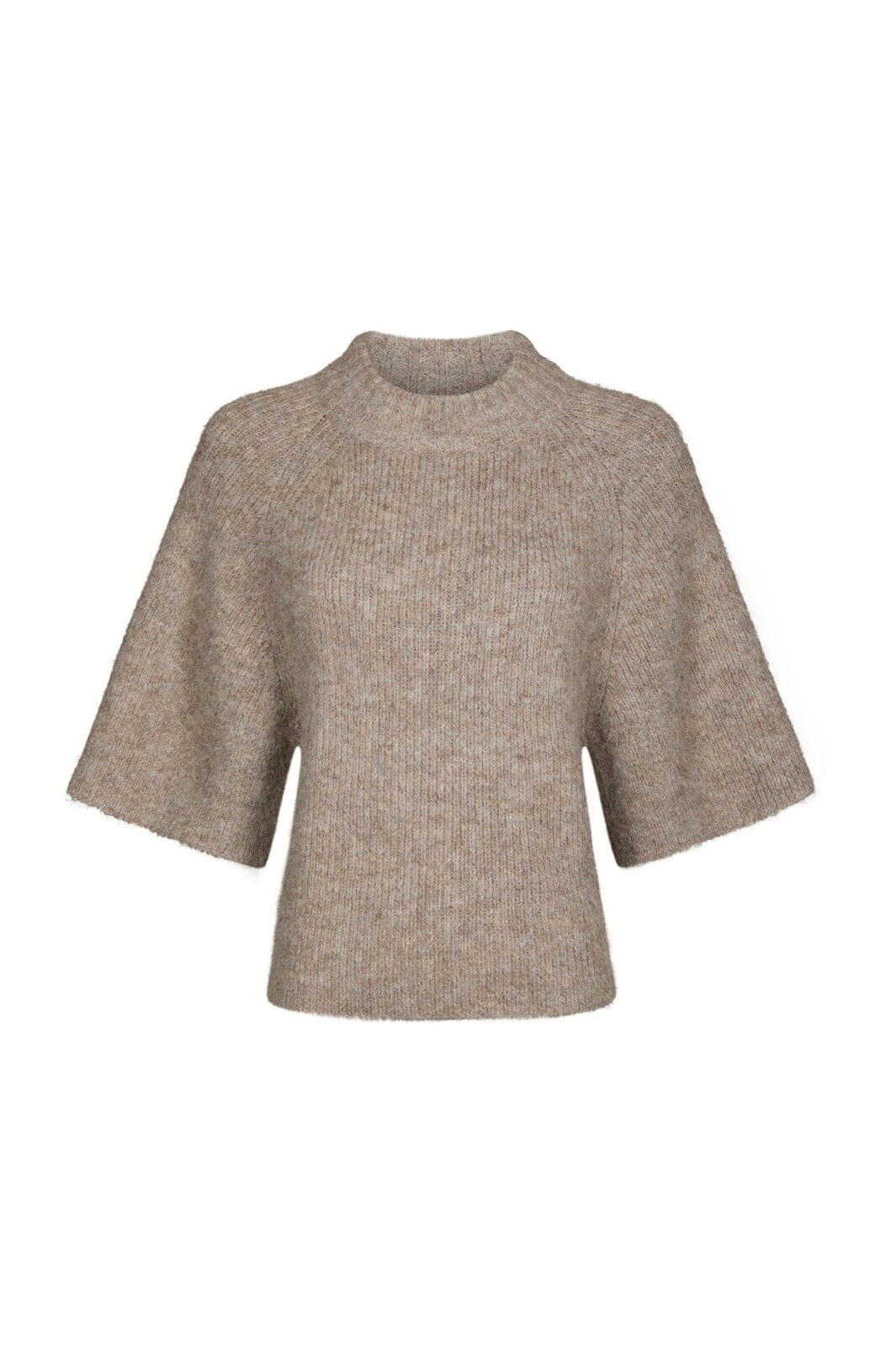 Neo Noir - Bandi Fluffy Knit Blouse 168190 - 976 - Beige Melange