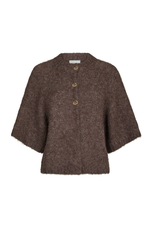 Neo Noir - Benuta Fluffy Knit Cardigan 165816 - 928 - Light Brown