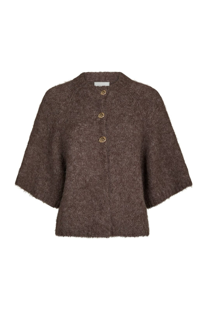 Neo Noir - Benuta Fluffy Knit Cardigan 165816 - 928 - Light Brown