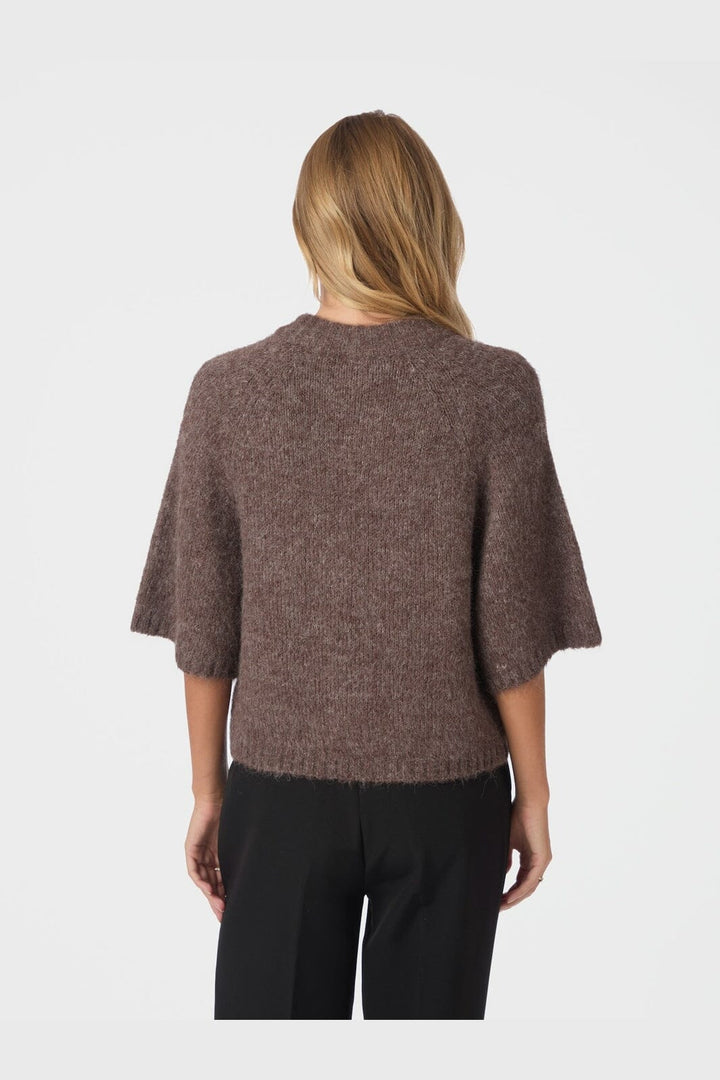 Neo Noir - Benuta Fluffy Knit Cardigan 165816 - 928 - Light Brown