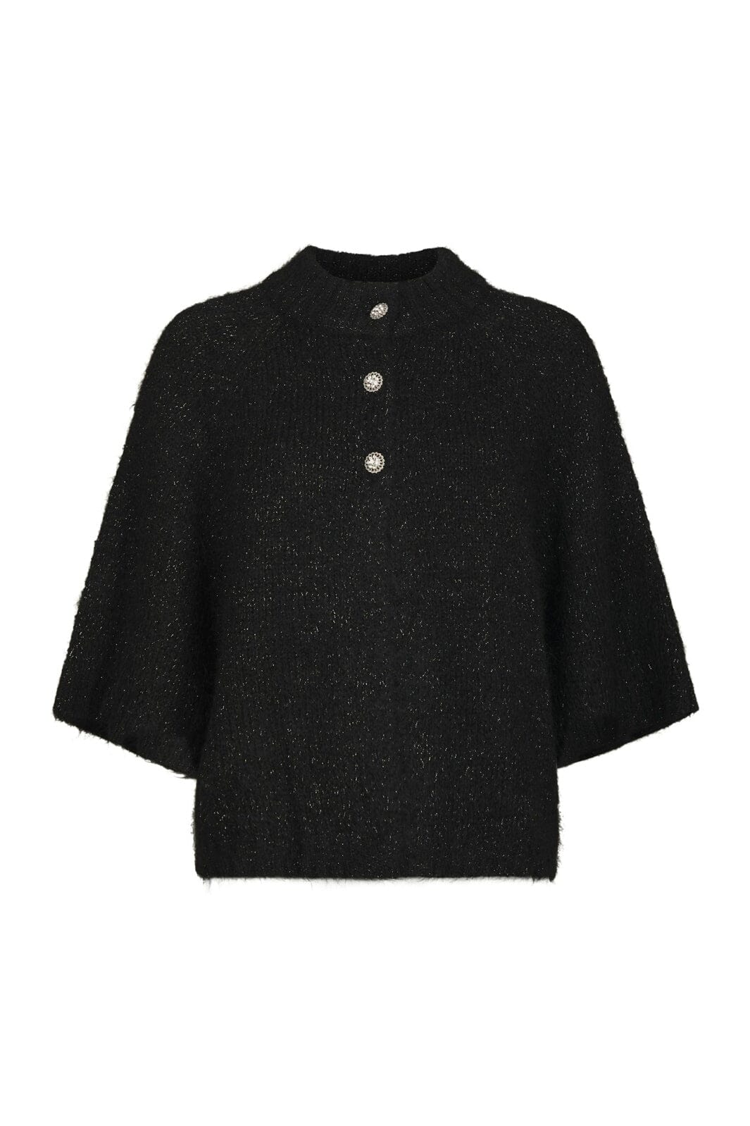 Neo Noir - Benuta Glitz Fluffy Knit Cardigan 171434 - 100 - Black