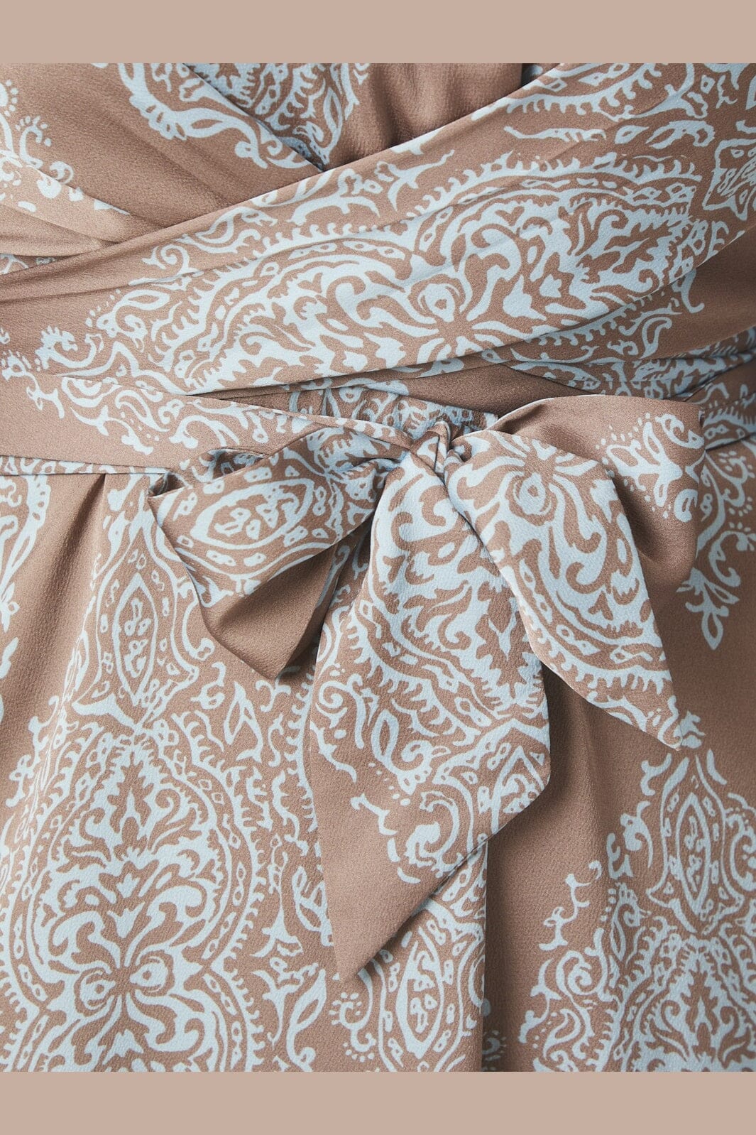 Neo Noir - Bretti Paisley Drop Dress 168466 - 481 - Dark Taupe/Light Blue