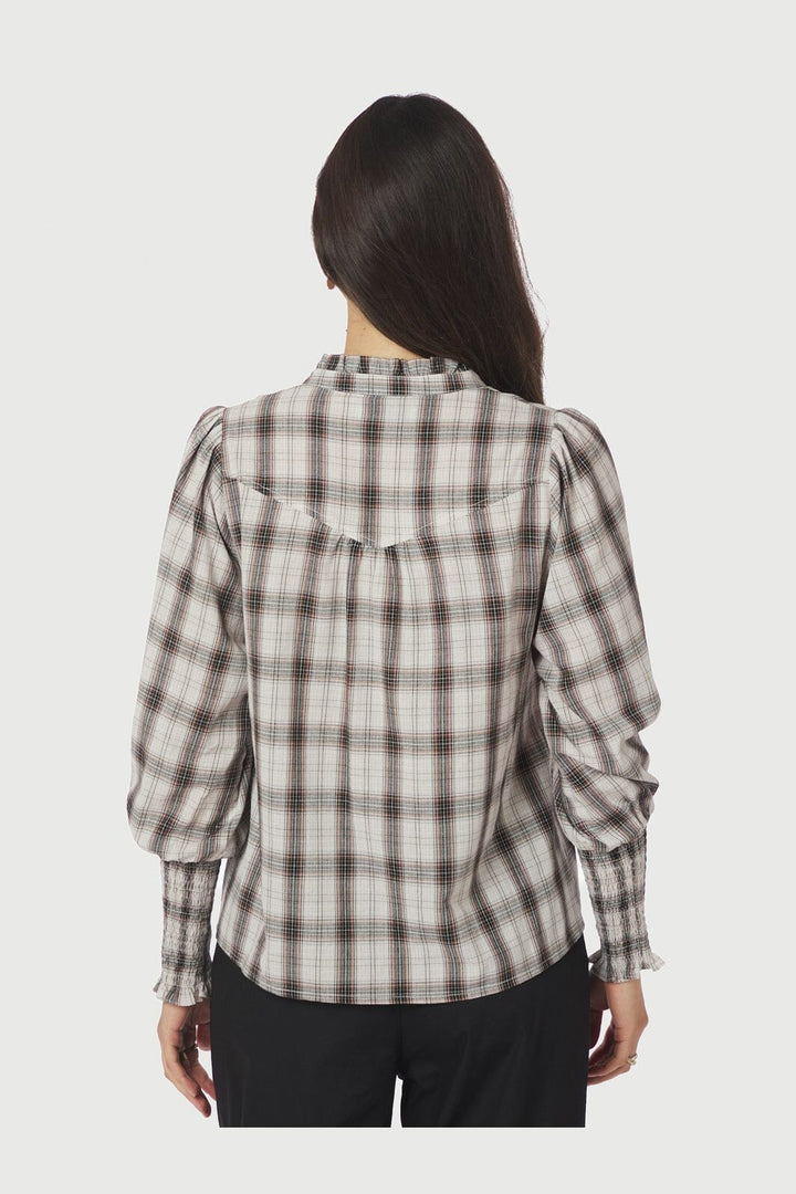 Neo Noir - Camisa Big Check Blouse 166886 - 121 - Off White