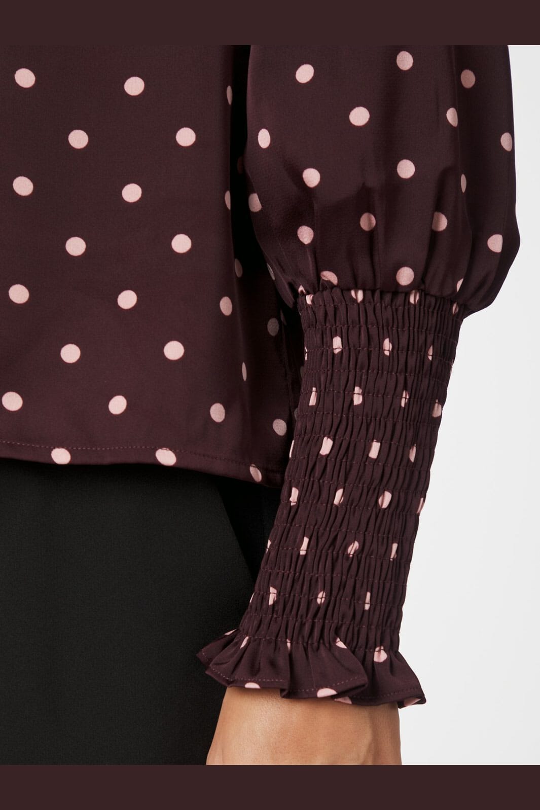 Neo Noir - Camisa Dot Blouse 167161 - 174 - Burgundy