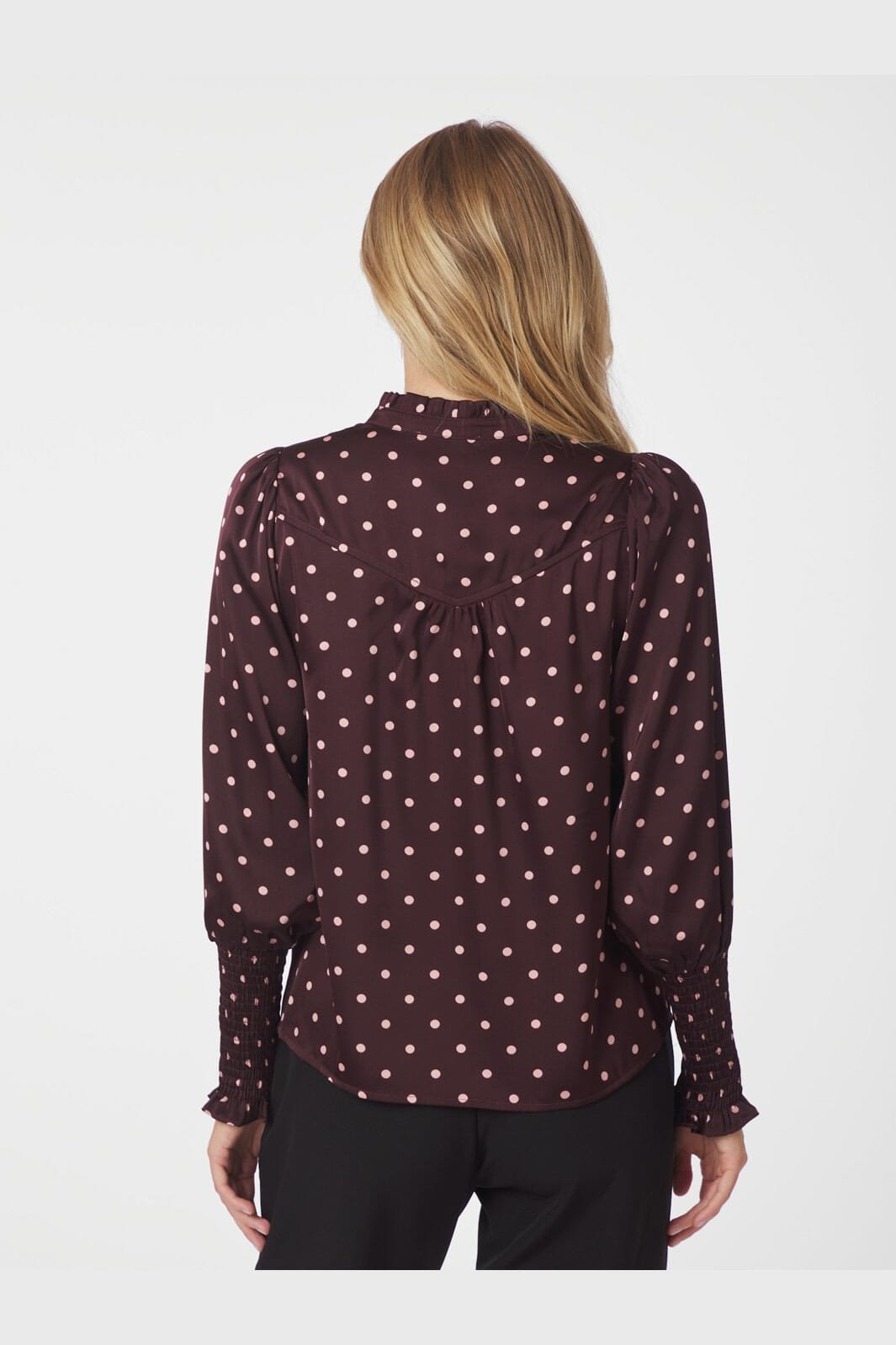 Neo Noir - Camisa Dot Blouse 167161 - 174 - Burgundy