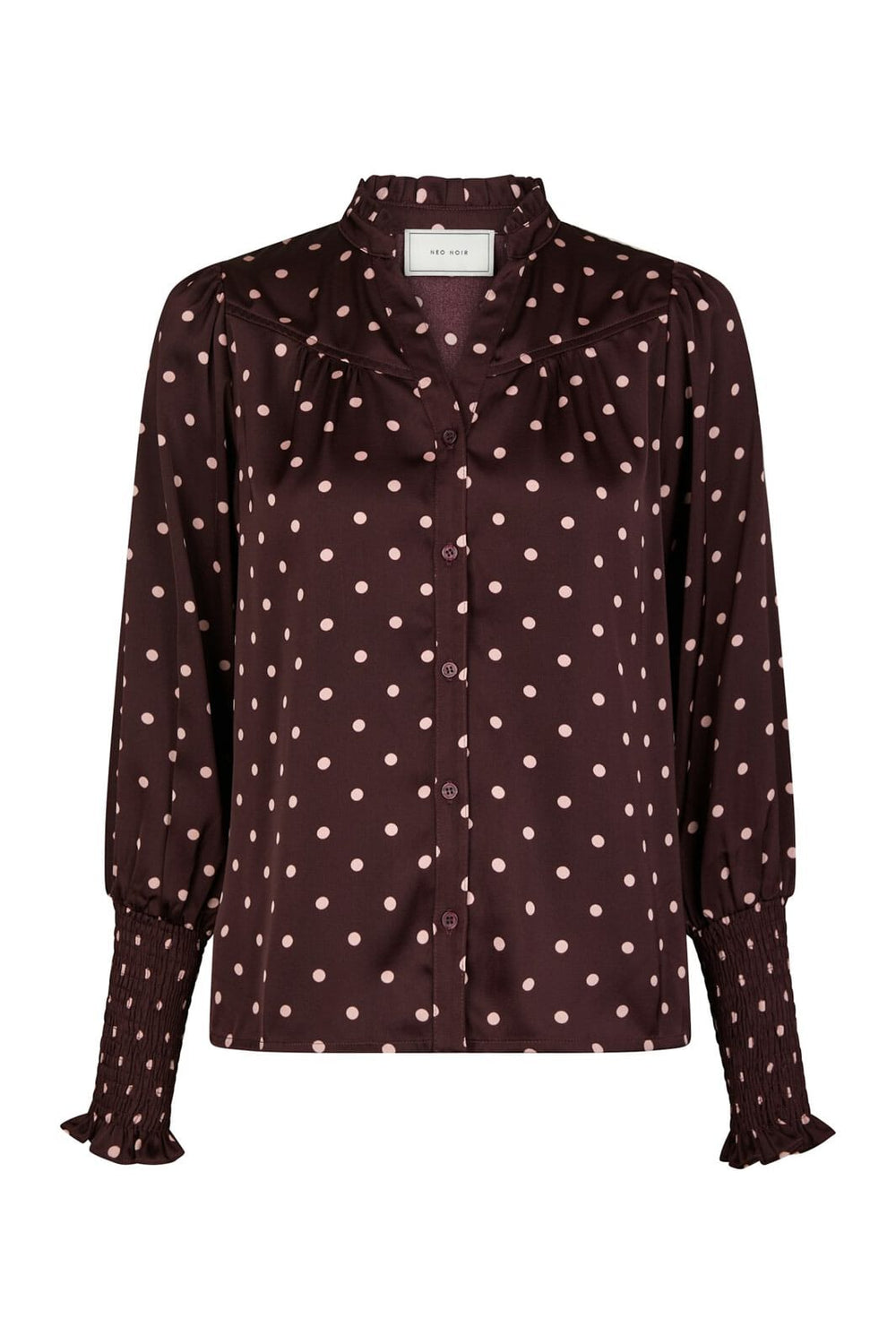 Neo Noir - Camisa Dot Blouse 167161 - 174 - Burgundy