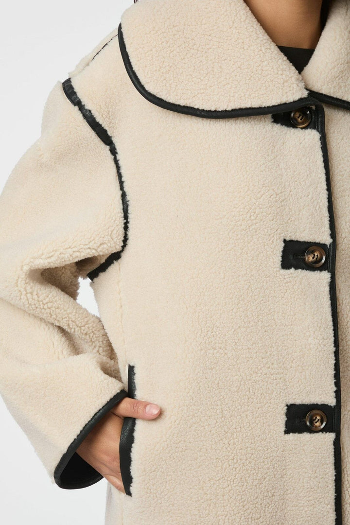 Neo Noir - Carmen Teddy Coat 164852 - 124 - Ivory