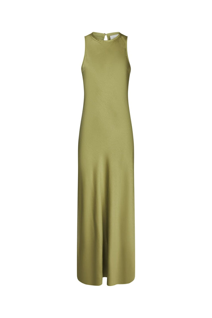 Neo Noir - Celinie Heavy Sateen Dress 165621 - 340 - Sage Green