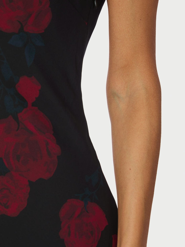 Neo Noir - Celinie Rose Dress 167232 - 100 - Black Kjoler 