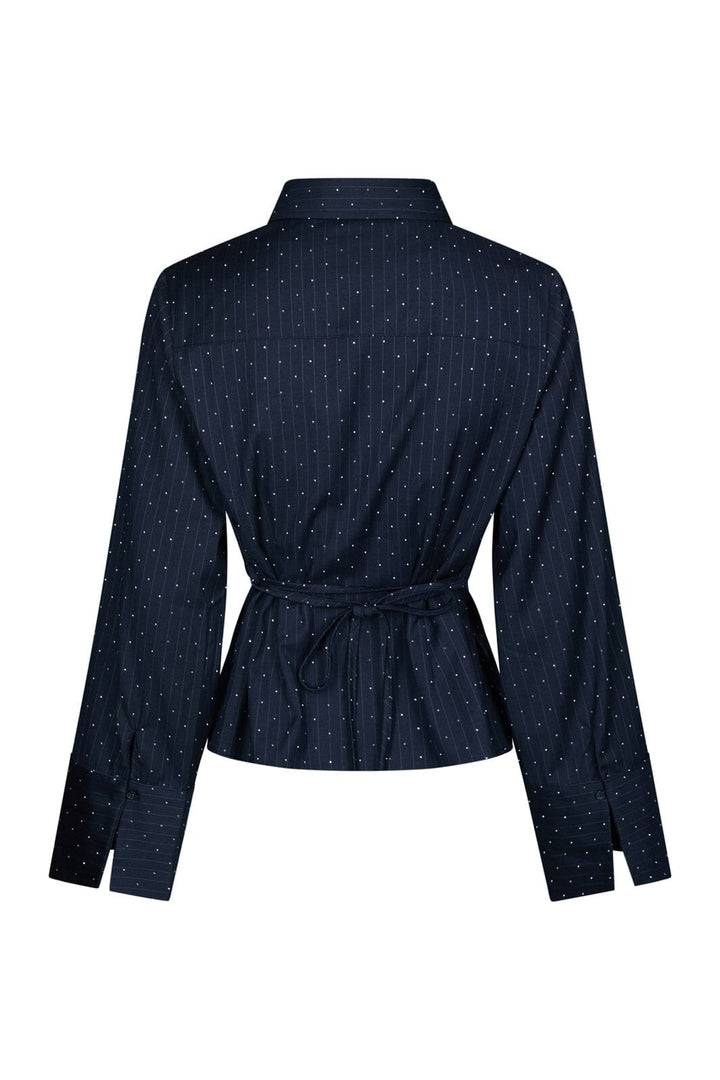 Neo Noir - Clarida Bedazz Pinstripe Shirt 171436 - 132 - Antracit