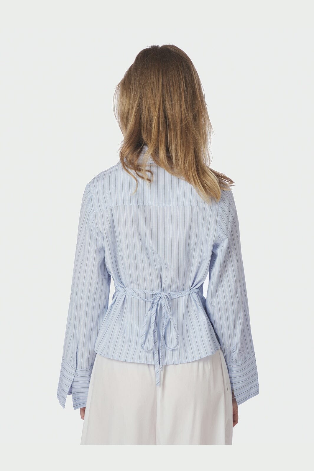 Neo Noir - Clarida Double Stripe Shirt 168388 - 145 - Light Blue