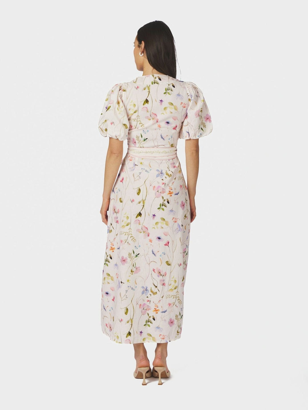 Neo Noir - Clarine Flower Dress 169020 - 121 - Off White Kjoler 