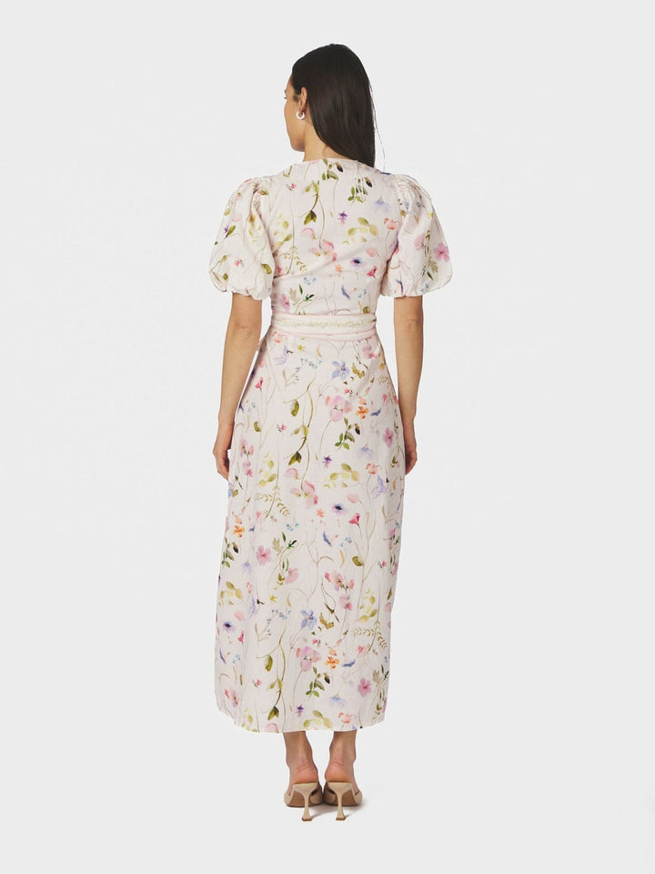 Neo Noir - Clarine Flower Dress 169020 - 121 - Off White Kjoler 