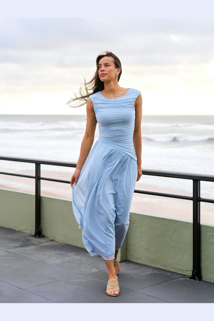 Neo Noir - Cludine Mesh Dress 166157 - 145 - Light Blue