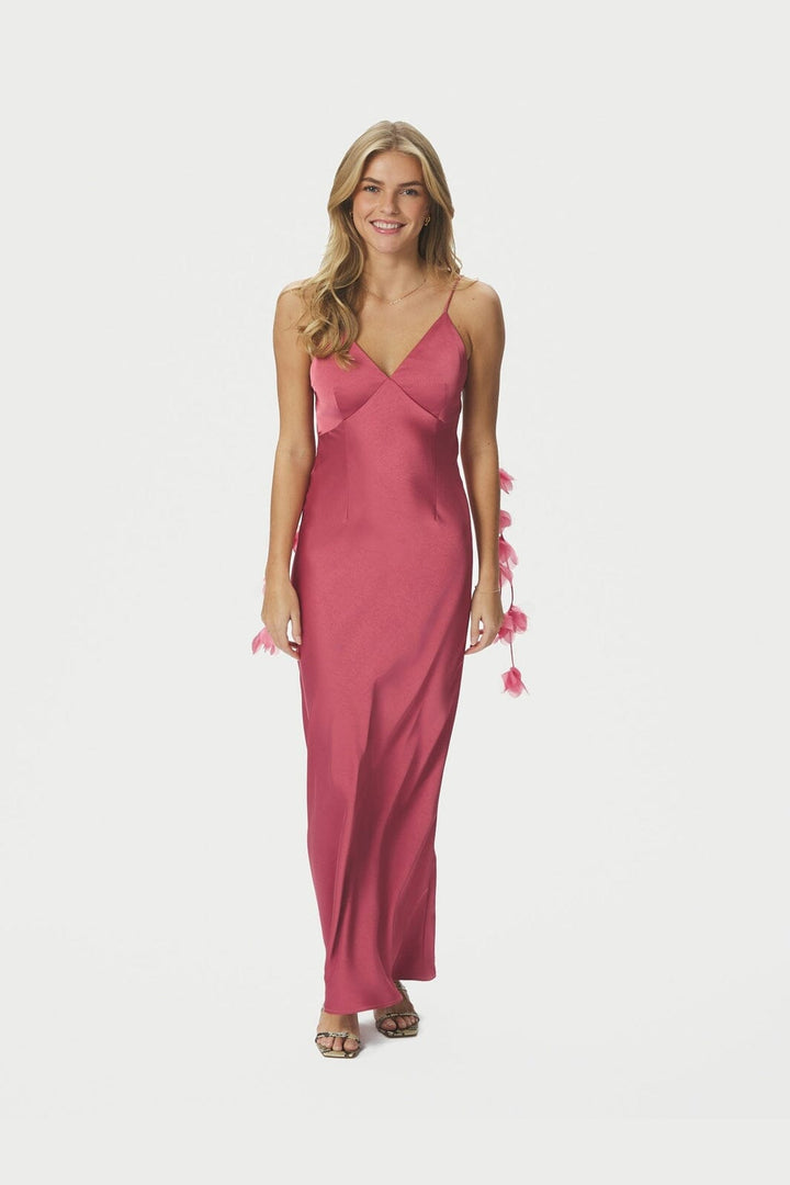 Neo Noir - Colly Heavy Sateen Dress 166978 - 430 - Cherry Pink