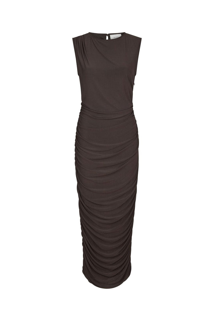 Neo Noir - Corilina Solid Mesh Dress 166088 - 210 - Brown