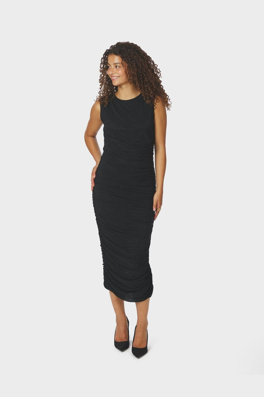 Neo Noir - Corilina Stone Mesh Dress 166912 - 100 - Black