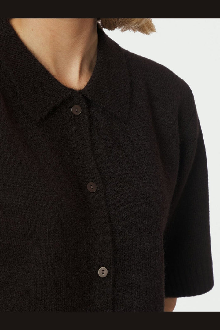 Neo Noir - Cunna Knit Blouse 166251 - 676 - Dark Brown