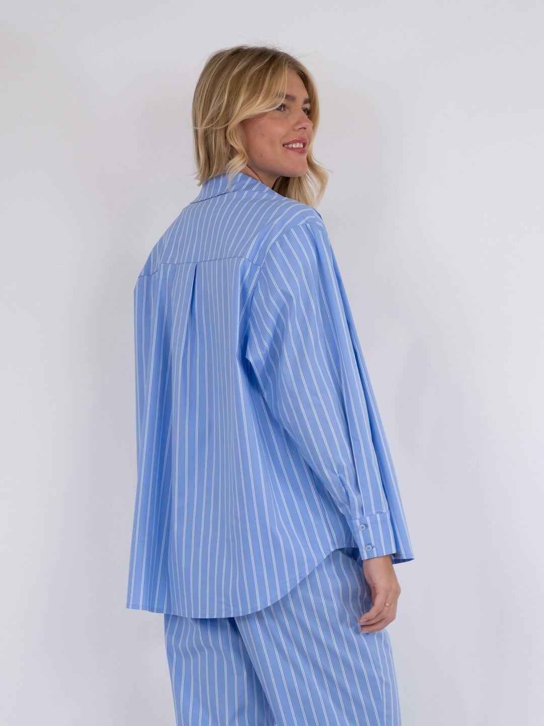 Neo Noir - Dalma Double Stripe Shirt - Light Blue