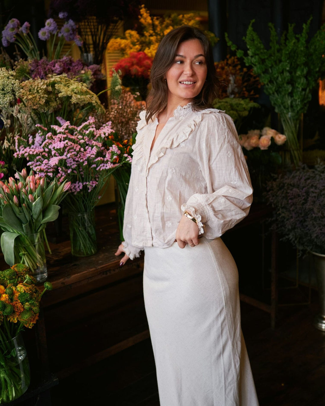 Neo Noir - Degas Blouse 160214 - 124 - Ivory Bluser 