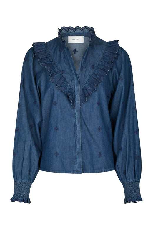 Neo Noir - Degas Denim Blouse 166229 - 140 - Blue